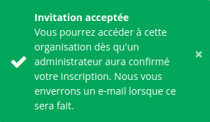 Invitation confirmée