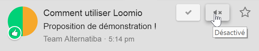 Désactiver une discussion