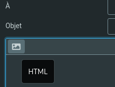 Type d'éditeur : HTML ou texte en clair
