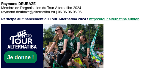 Aperçu de signature : Tour Alternatiba 2024 - Financement participatif